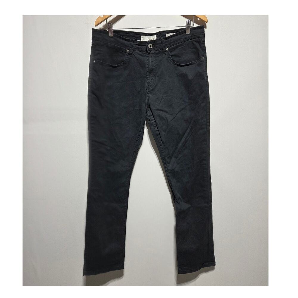 Paper Denim & Cloth Men's Black Straight Leg Jeans 36 X 32